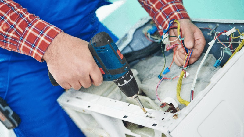Gölmarmara Baxi Baxi çamaşır makinesi kart tamiri – Su almama arızası orijinal parça ile giderildi. - Teknik servis örneği